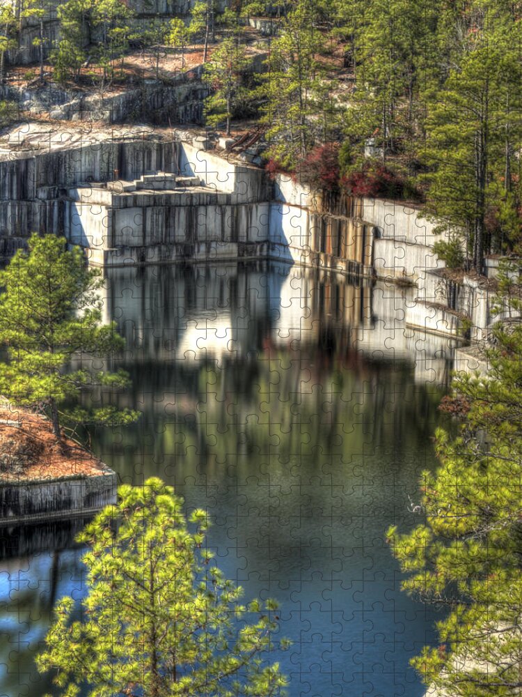 Quarry Jigsaw Puzzle featuring the photograph Anderson Quarry-1 by Charles Hite