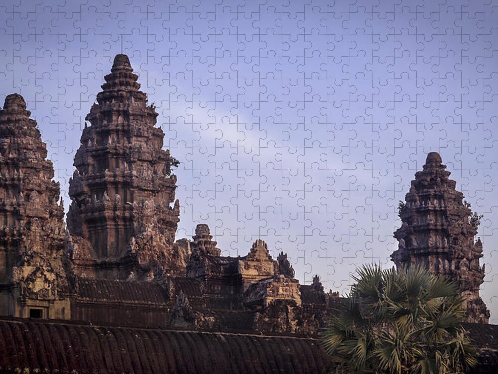 Hinduism Jigsaw Puzzle featuring the photograph Angkor Wat by Www.sergiodiaz.net