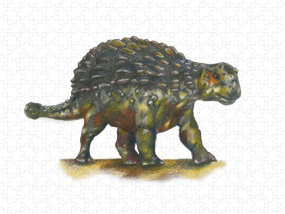 Ankylosaurus Jigsaw Puzzle featuring the photograph Ankylosaurus by Gwen Shockey