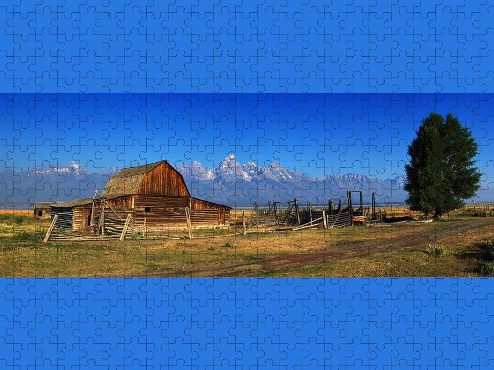 Antelope Barn Jigsaw Puzzle featuring the photograph Antelope Barn by David Andersen