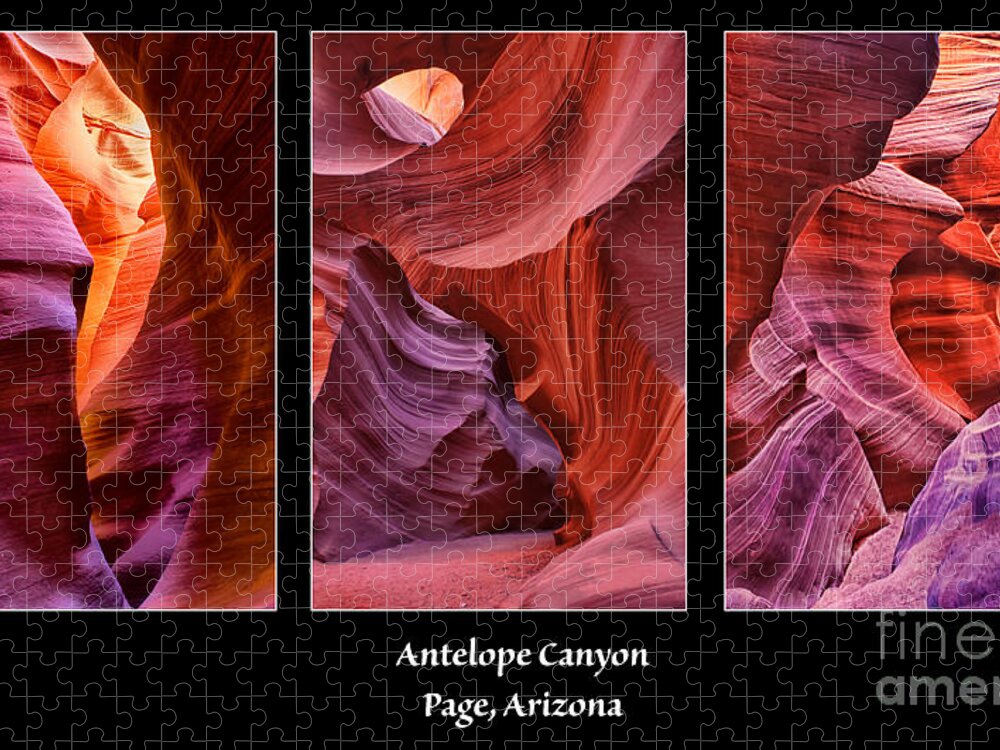 Antelope Canyon Jigsaw Puzzle featuring the photograph Antelope Canyon by Priscilla Burgers