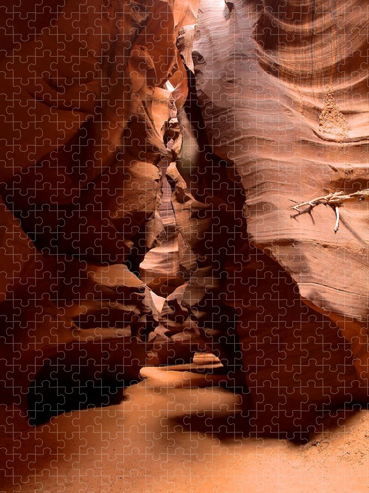 Antelope Canyon Jigsaw Puzzle featuring the photograph Antelope Canyon by Richard J Cassato