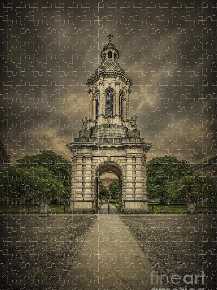 Campanile Jigsaw Puzzle featuring the photograph Anthem Of The Trinity by Evelina Kremsdorf