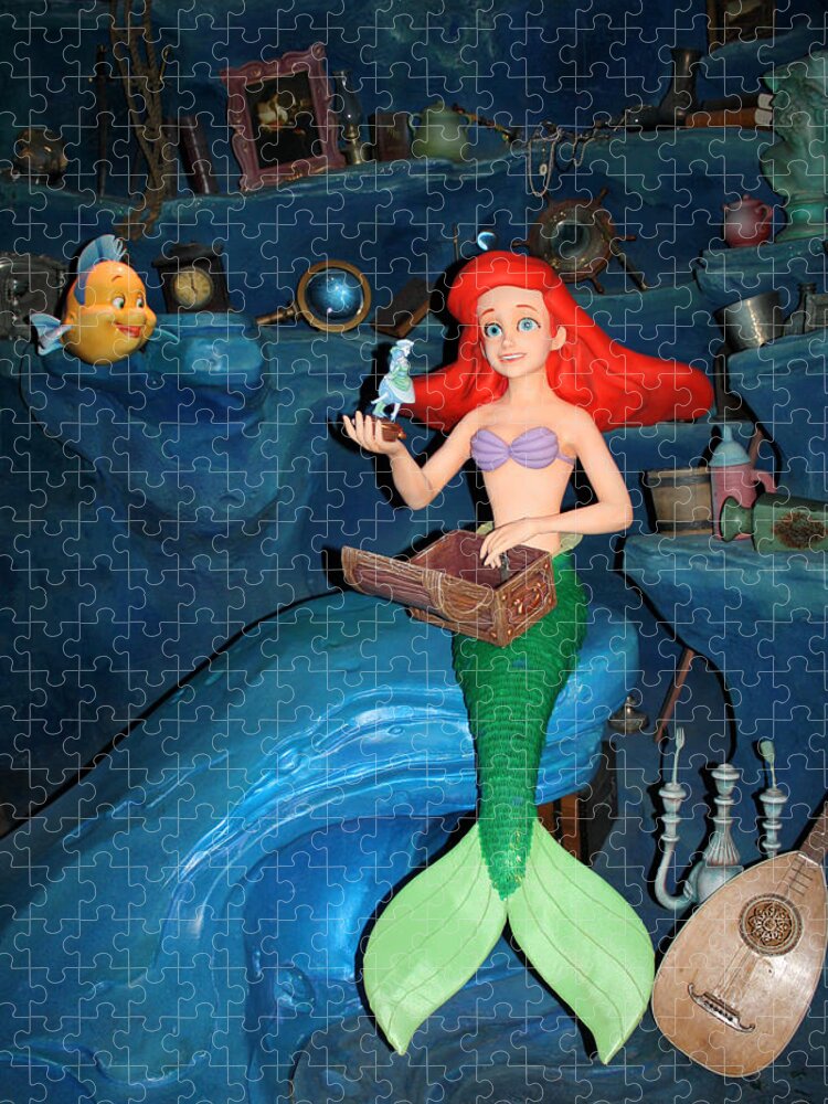 Disney World Jigsaw Puzzle featuring the photograph Ariel by David Nicholls
