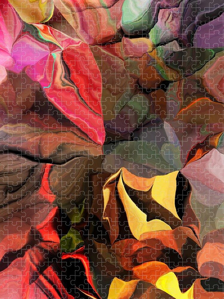 Fine Art Jigsaw Puzzle featuring the digital art Arroyo by David Lane