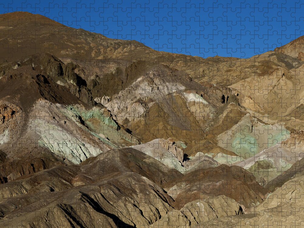Death Valley Jigsaw Puzzle featuring the photograph Artist Palette Formation by Greg Kluempers