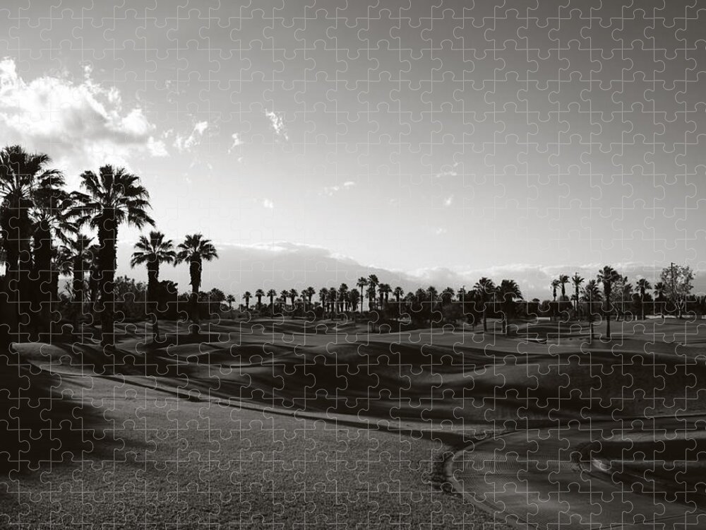 Palm Desert Jigsaw Puzzle featuring the photograph As Shadows Spread Across the Land by Laurie Search