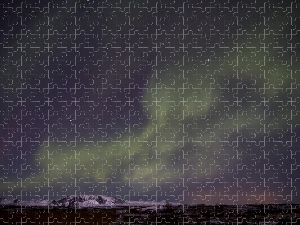 Aurora Jigsaw Puzzle featuring the photograph Auroral Glare by Evelina Kremsdorf