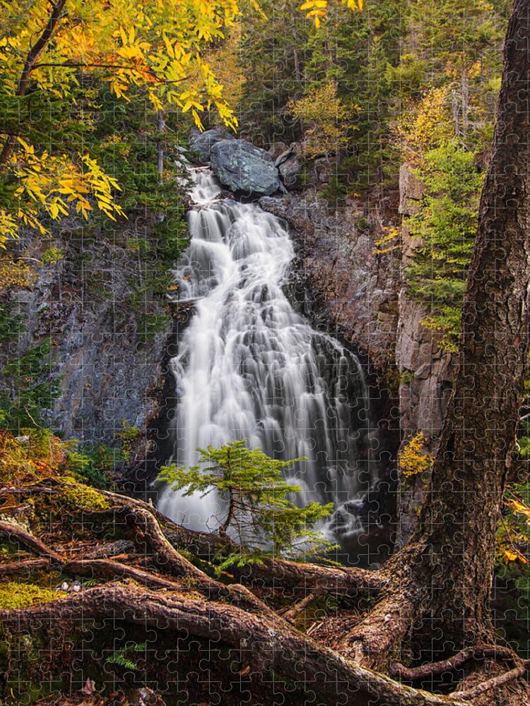 Autumn Jigsaw Puzzle featuring the photograph Autumn at Crystal Cascade by White Mountain Images