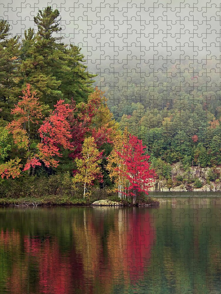 New York Jigsaw Puzzle featuring the photograph Autumn Breath by Evelina Kremsdorf