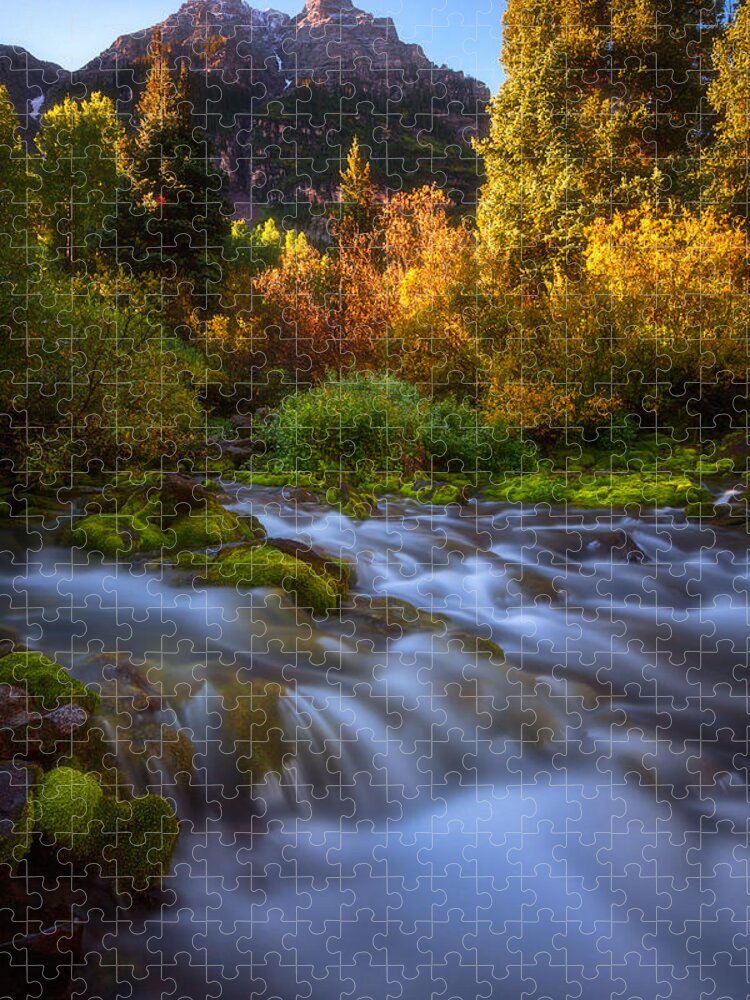 Autumn Jigsaw Puzzle featuring the photograph Autumn Creek by Darren White