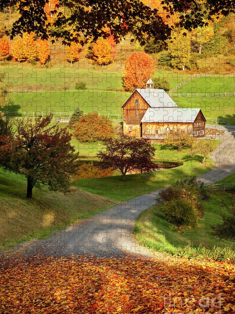 Sleepy Hollow Jigsaw Puzzle featuring the photograph Autumn Farm by Brian Jannsen
