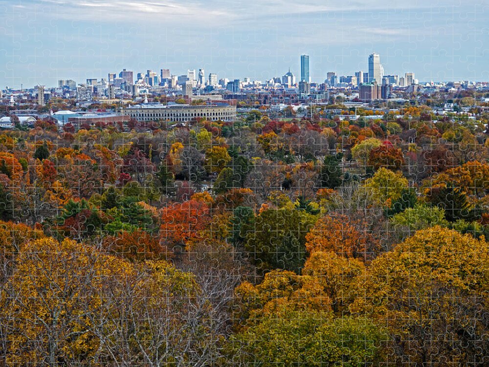 Boston Jigsaw Puzzle featuring the photograph Autumn in Boston by Toby McGuire