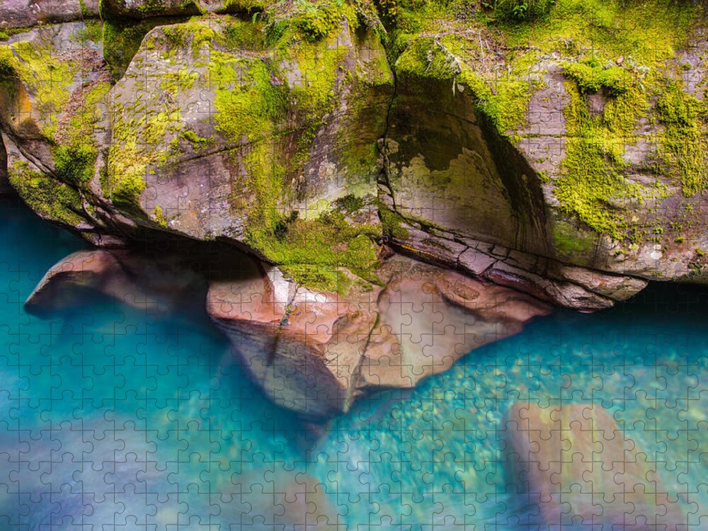 Glacier National Park Jigsaw Puzzle featuring the photograph Avalanche Gorge 2 of 4 by Adam Mateo Fierro