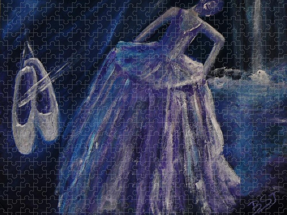 Dance Jigsaw Puzzle featuring the painting Backstage by Barbara St Jean
