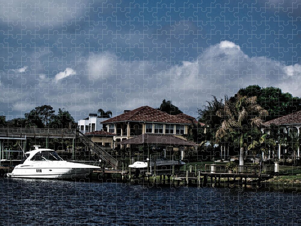 Waterfront Jigsaw Puzzle featuring the photograph Backyard View by Chauncy Holmes