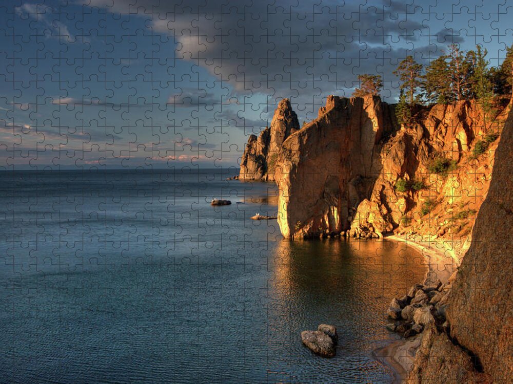 Tranquility Jigsaw Puzzle featuring the photograph Baikal Morning by Photo ©tan Yilmaz