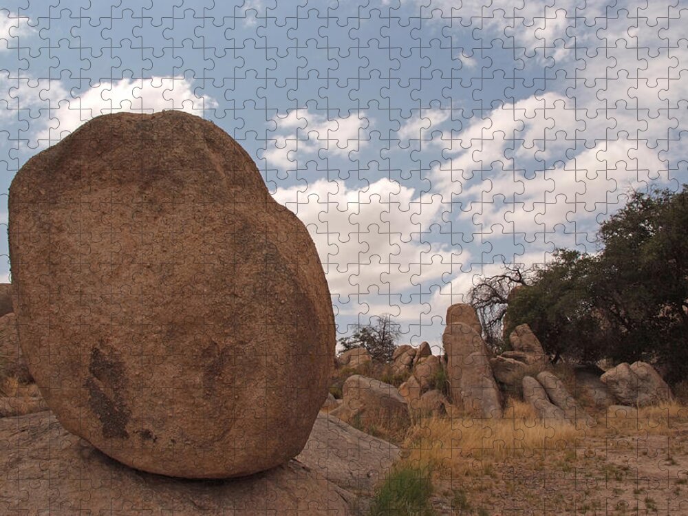 Landscape Jigsaw Puzzle featuring the photograph Balanced Rock by Michael McGowan