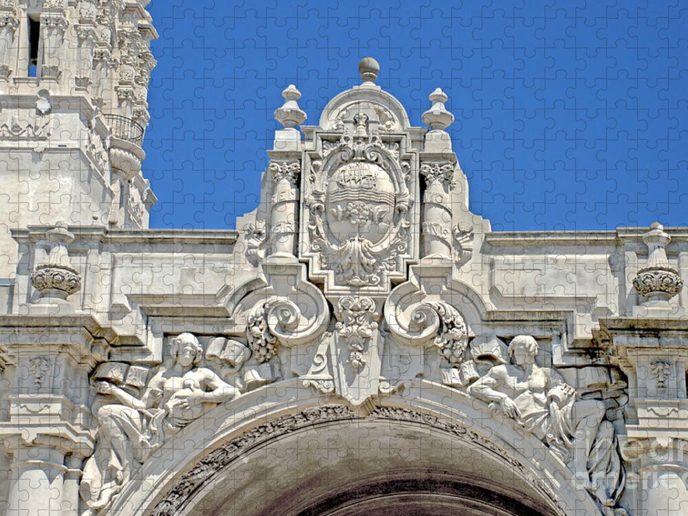  san Diego Jigsaw Puzzle featuring the photograph Balboa Park Entrance Architecture by Claudia Ellis