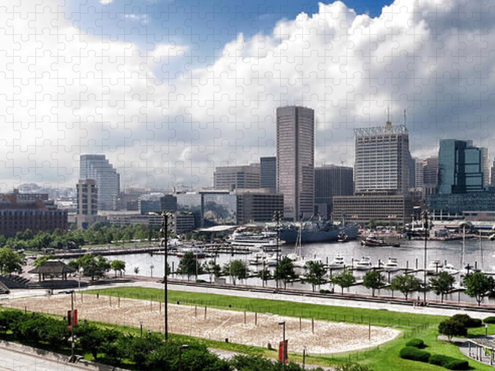 Baltimore Jigsaw Puzzle featuring the photograph Baltimore Maryland by Olivier Le Queinec