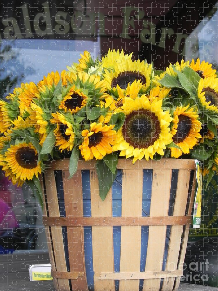 Photography Jigsaw Puzzle featuring the photograph Basket of Sunshine by Chrisann Ellis