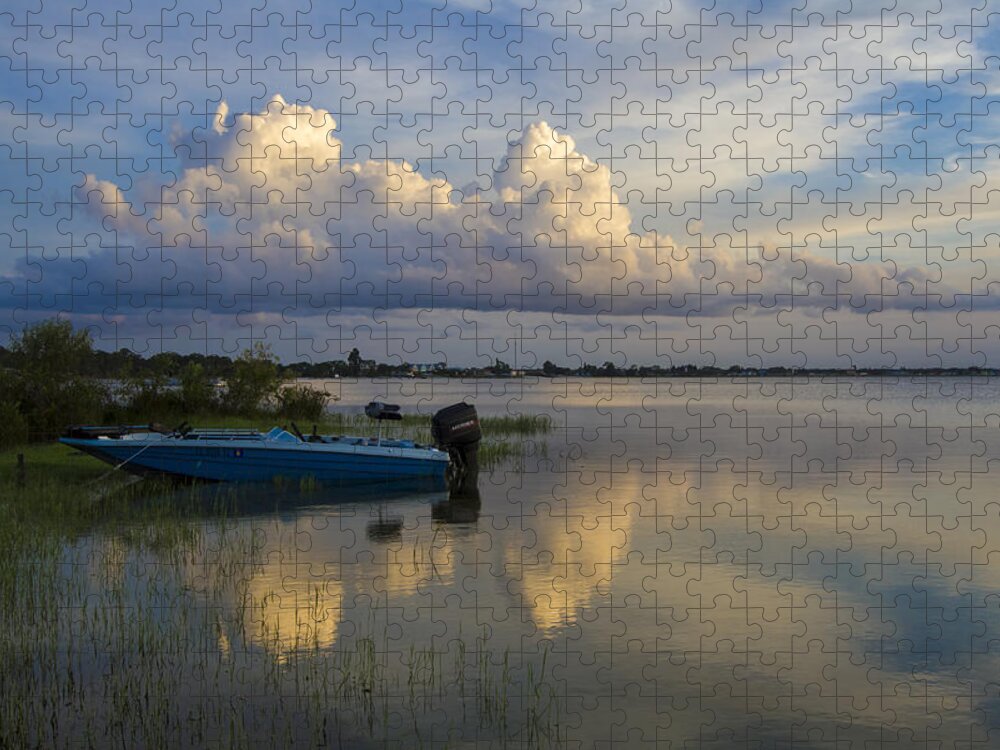 Boats Jigsaw Puzzle featuring the photograph Bass Fishing by Debra and Dave Vanderlaan