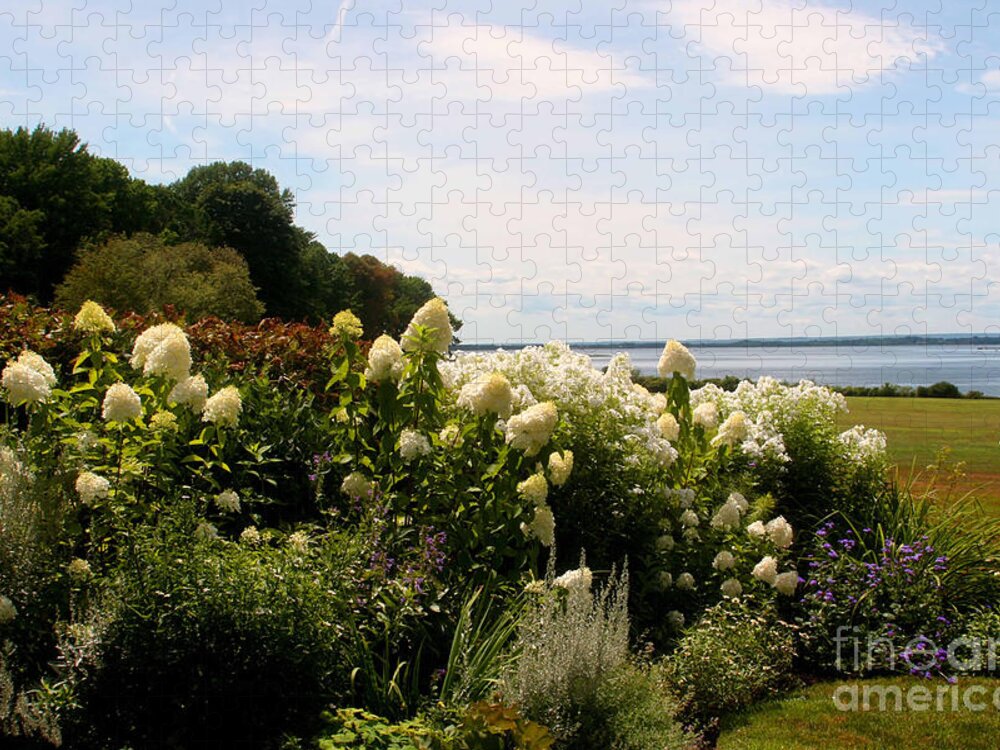 Ocean New Engalnd. Rhode Island Jigsaw Puzzle featuring the photograph Bay view Bristol Rhode Island by Tom Prendergast