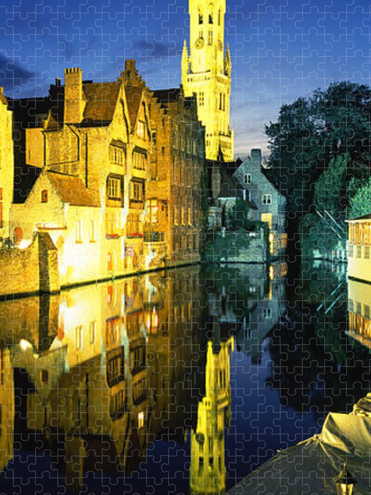 Photography Jigsaw Puzzle featuring the photograph Bell Tower Of A Church, Belfry by Panoramic Images