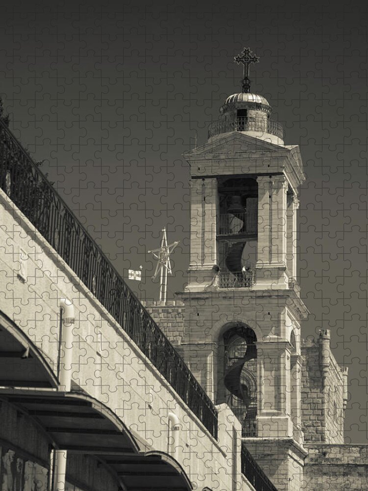 Photography Jigsaw Puzzle featuring the photograph Bell Tower Of The Church by Panoramic Images