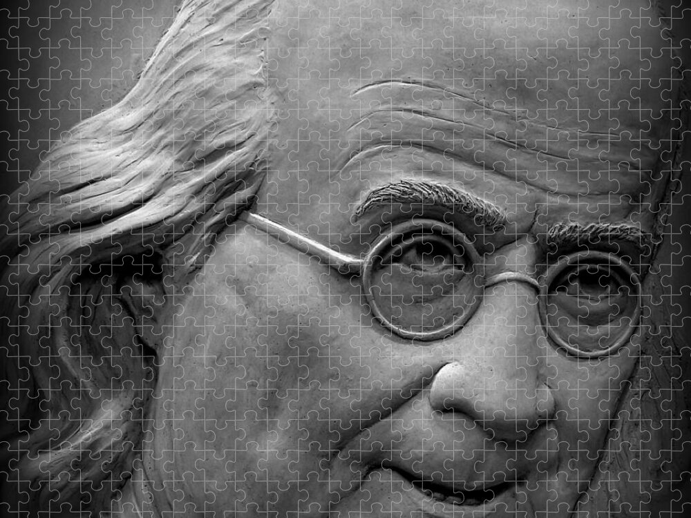 Benjamin Jigsaw Puzzle featuring the photograph Ben Franklin Holga Style by Richard Reeve