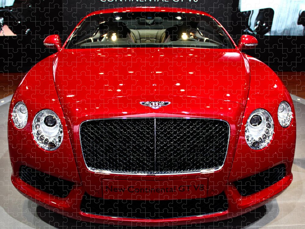 Bentley Jigsaw Puzzle featuring the photograph Bentley Continental GT V8 by Rachel Cohen