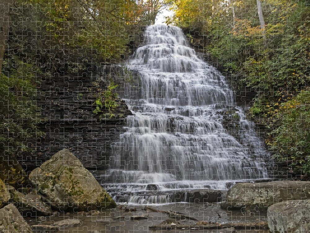Appalacia Jigsaw Puzzle featuring the photograph Benton Falls by Lynn Bauer