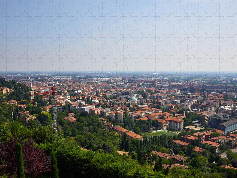 Bergamo Jigsaw Puzzle featuring the photograph Bergamo bassa by Jouko Lehto