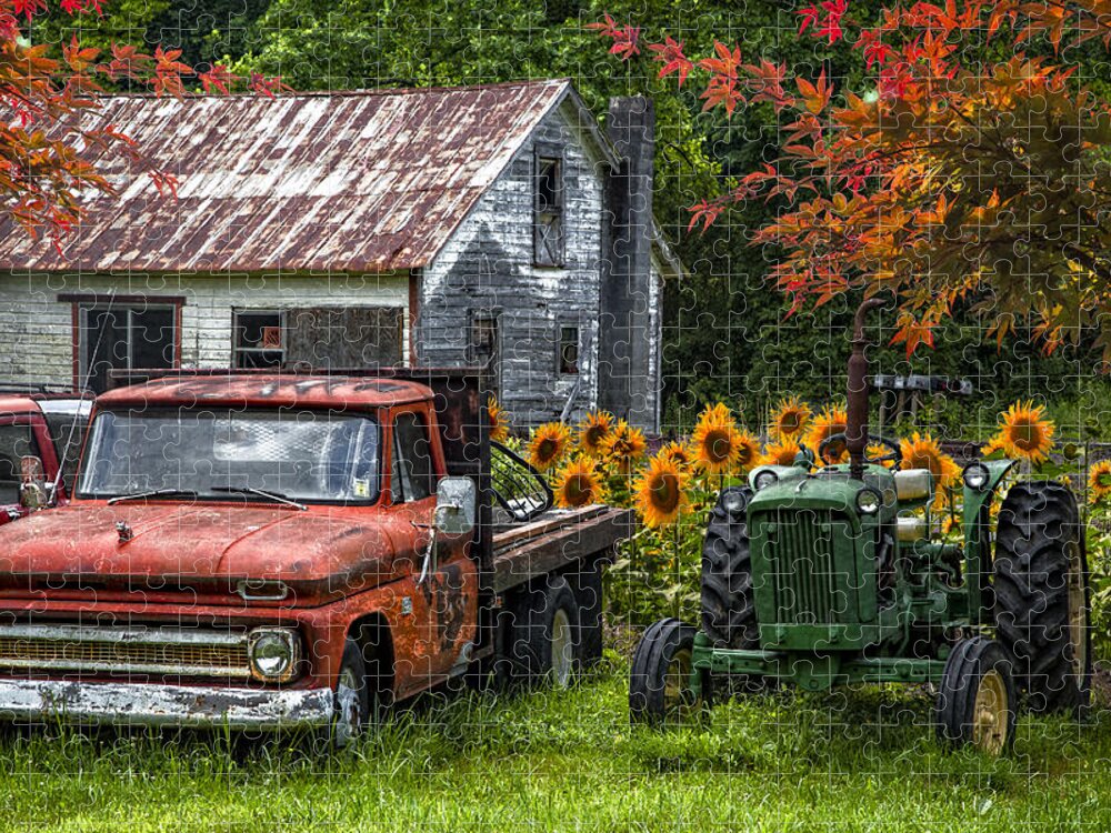 Appalachia Jigsaw Puzzle featuring the photograph Best Friends by Debra and Dave Vanderlaan
