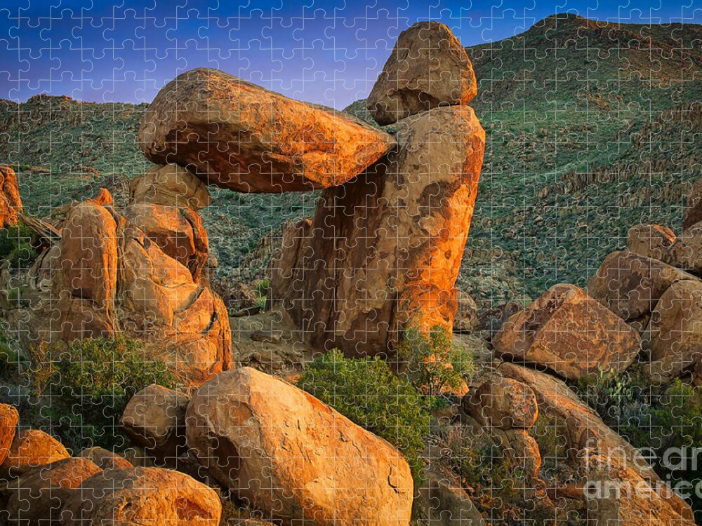 America Jigsaw Puzzle featuring the photograph Big Bend Window Rock by Inge Johnsson