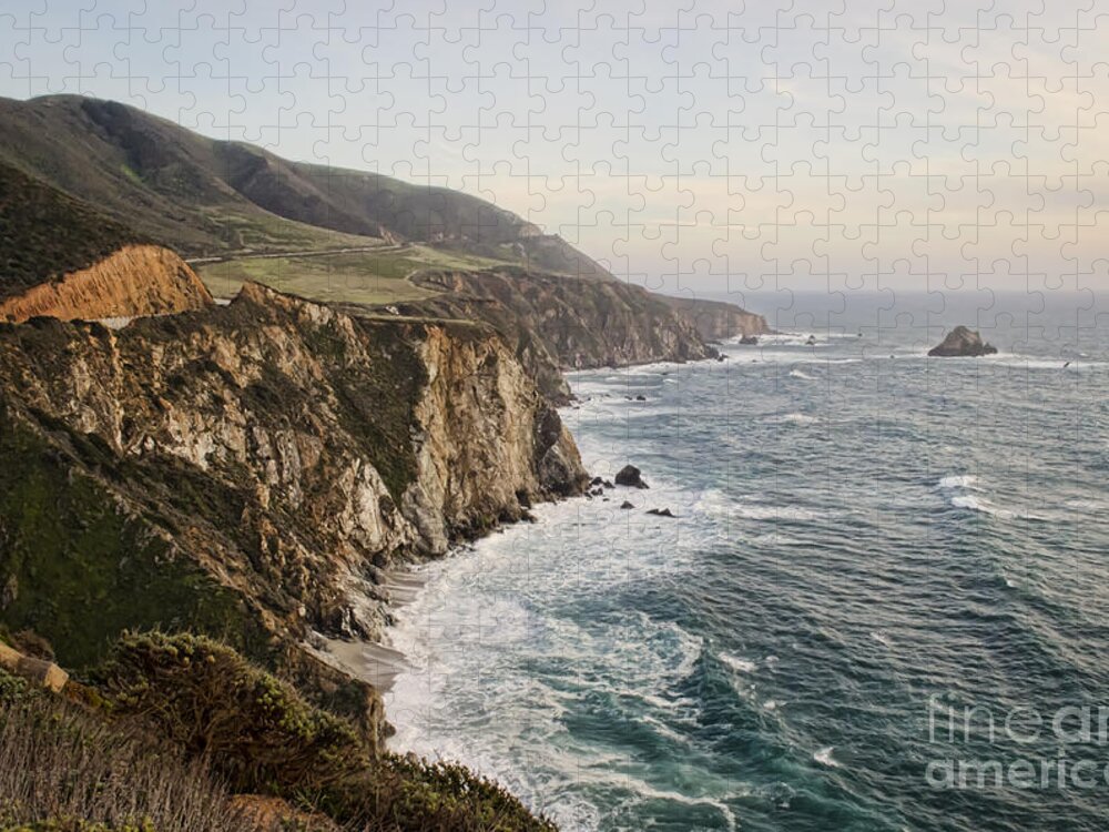 Pacific Coast Highway Jigsaw Puzzle featuring the photograph Big Sur by Heather Applegate