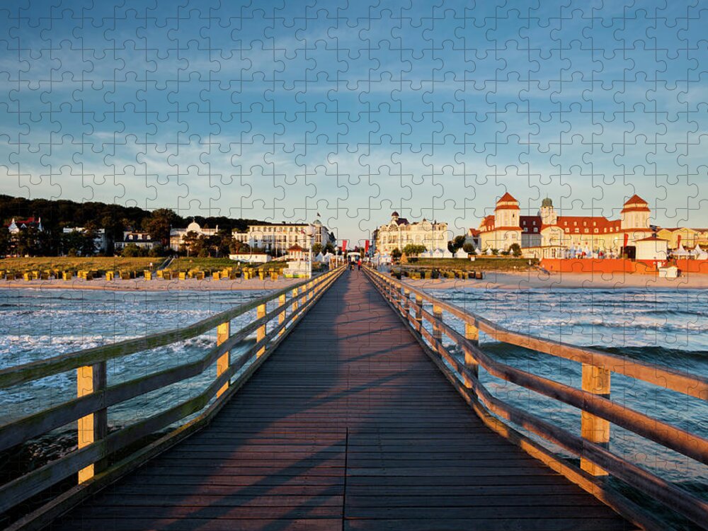 Spa Jigsaw Puzzle featuring the photograph Binz At Sunrise by Jorg Greuel