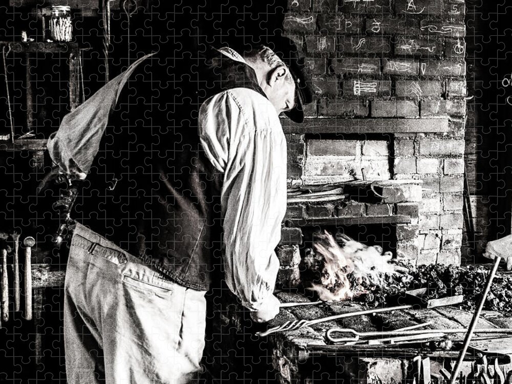 Jay Stockhaus Jigsaw Puzzle featuring the photograph Blacksmith by Jay Stockhaus