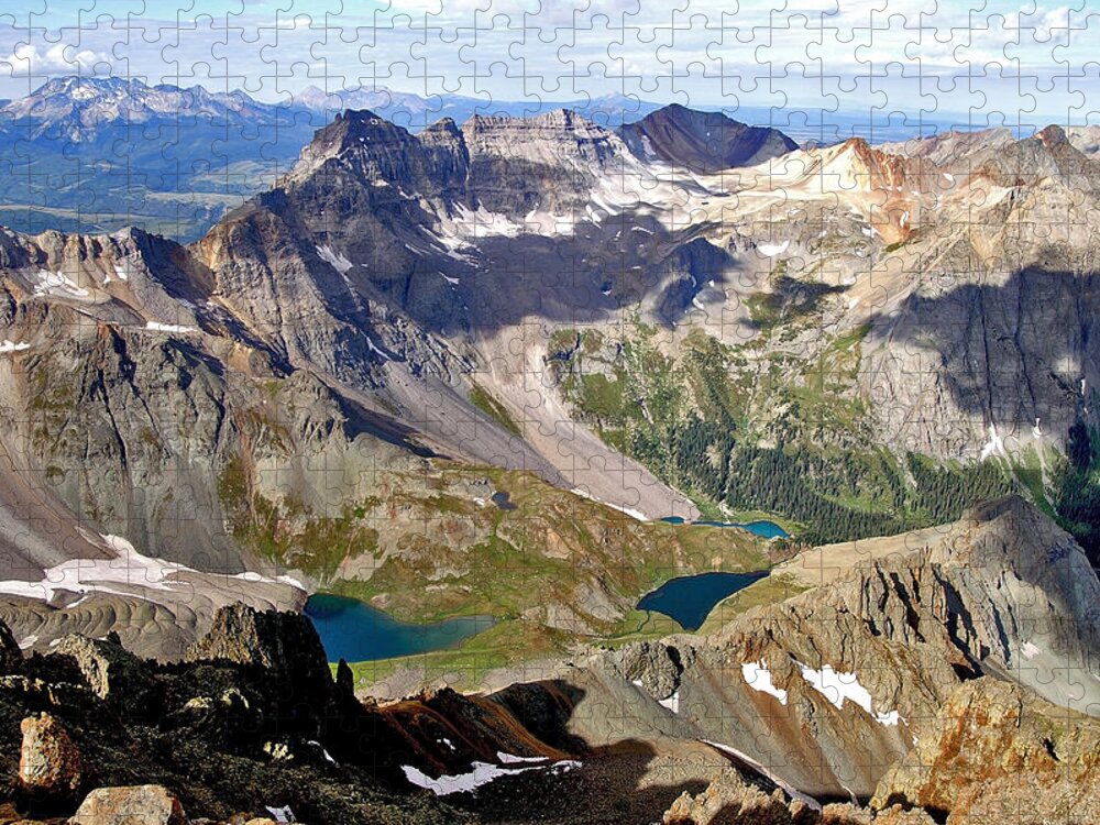Blue Lakes Beauty Jigsaw Puzzle featuring the photograph Blue Lakes Beauty by Jeremy Rhoades