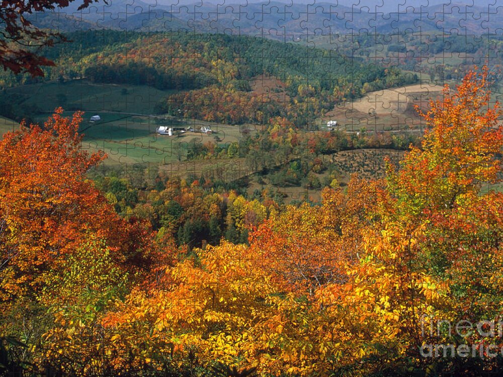 North Carolina Jigsaw Puzzle featuring the photograph Blue Ridge Mountains by Bruce Roberts