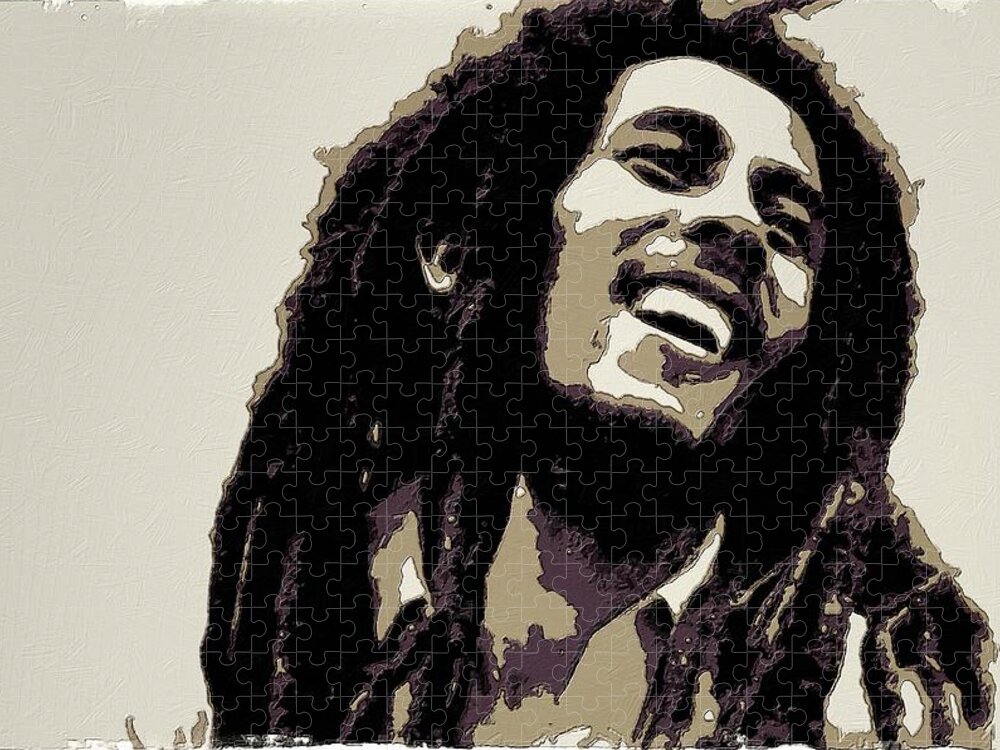 Door Poster 53cm x 158cm new and sealed Bob Marley Black and White 