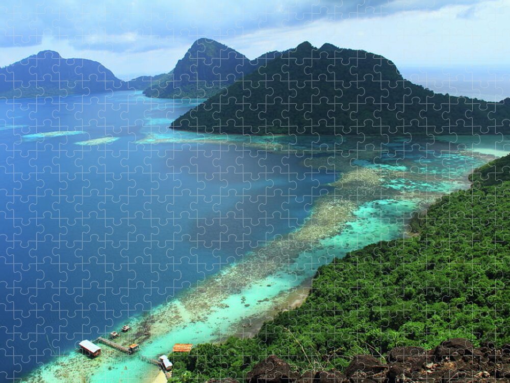 Tranquility Jigsaw Puzzle featuring the photograph Bohey Dulang Island, Sabah, Malaysia by Azad Azahar Adnan