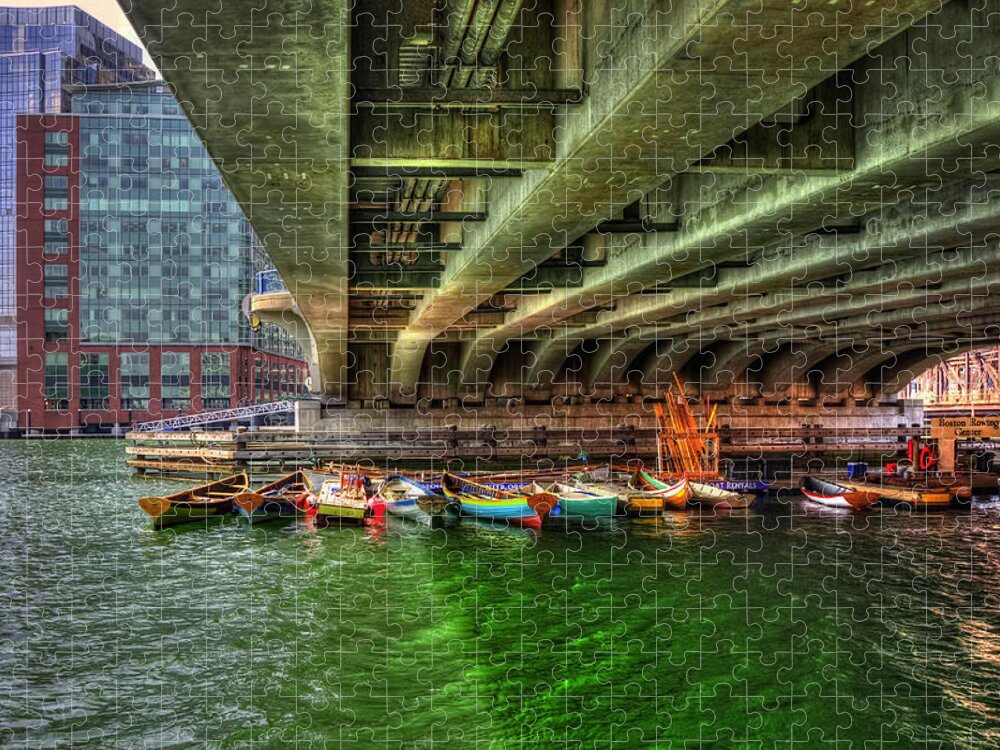 Boston Jigsaw Puzzle featuring the photograph Boston Rowing Center by Joann Vitali