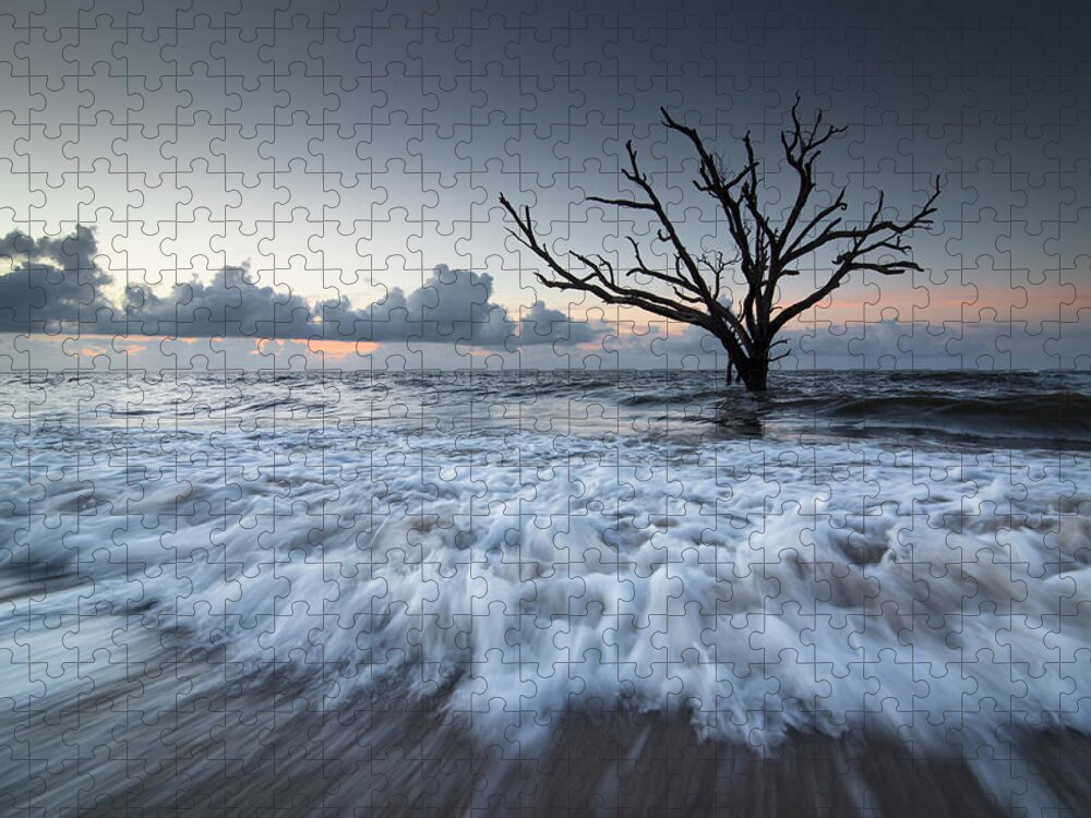 Botany Bay Jigsaw Puzzle featuring the photograph Botany Bay Power by Serge Skiba