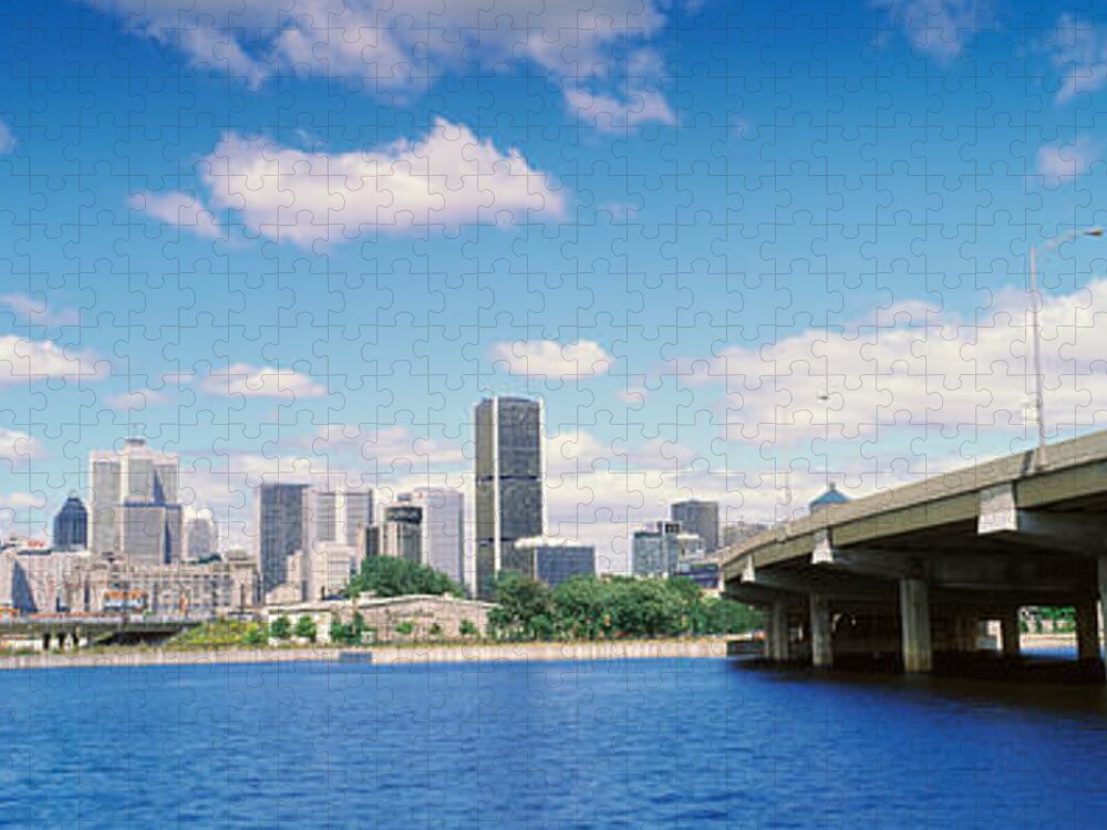Photography Jigsaw Puzzle featuring the photograph Bridge Across A Canal, Lachine Canal by Panoramic Images