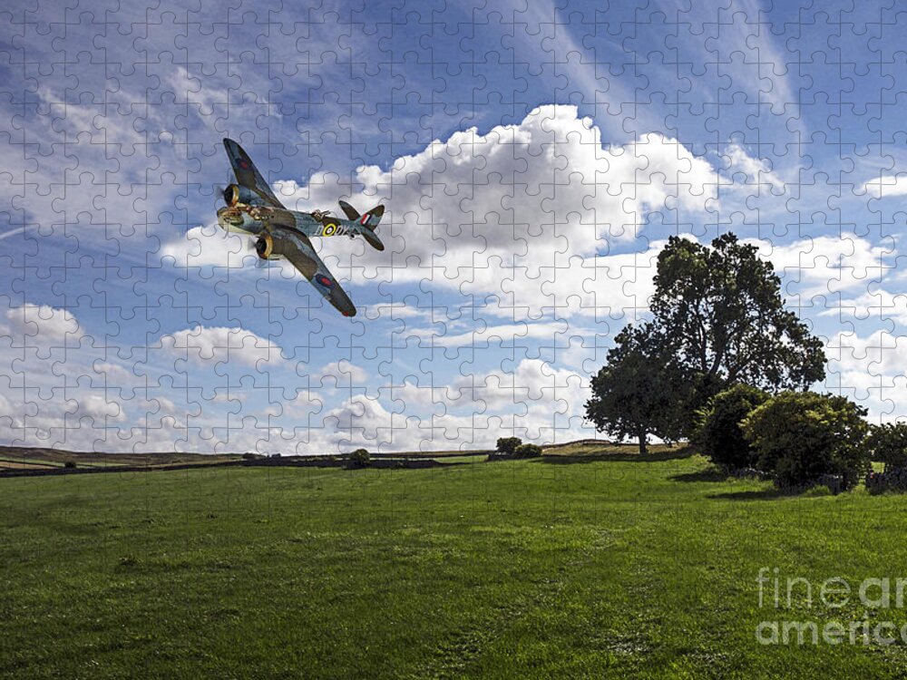 Bristol Blenheim Jigsaw Puzzle featuring the digital art Bristol Blenheim by Airpower Art