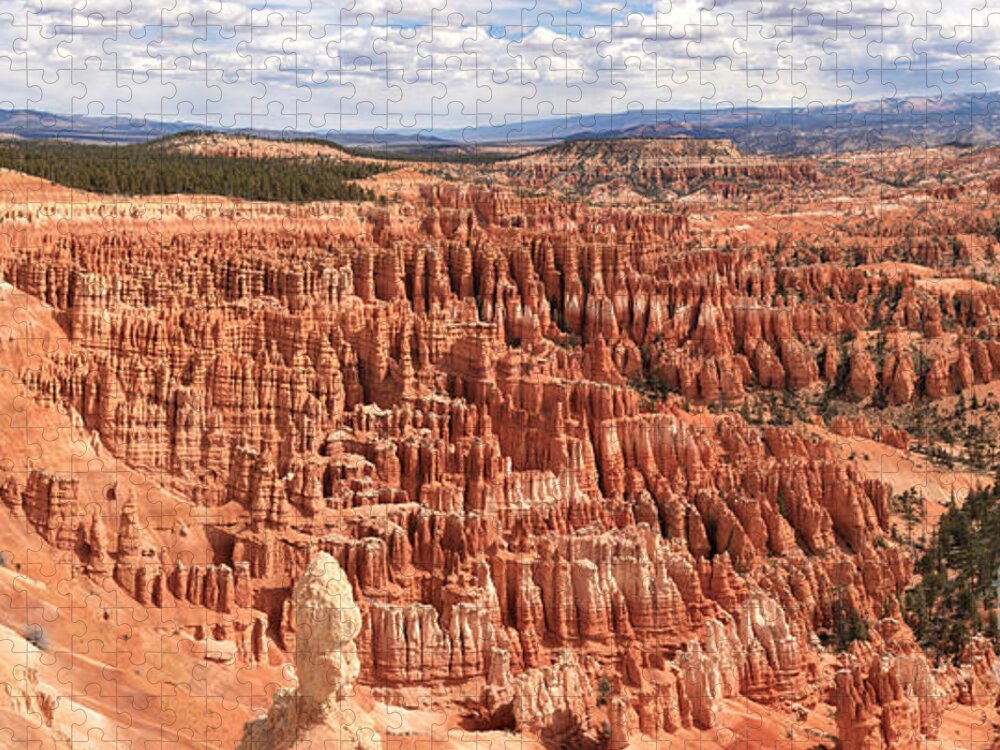 Bryce Canyon Panorama Jigsaw Puzzle featuring the photograph Bryce Canyon Extra Large Panorama by Adam Jewell