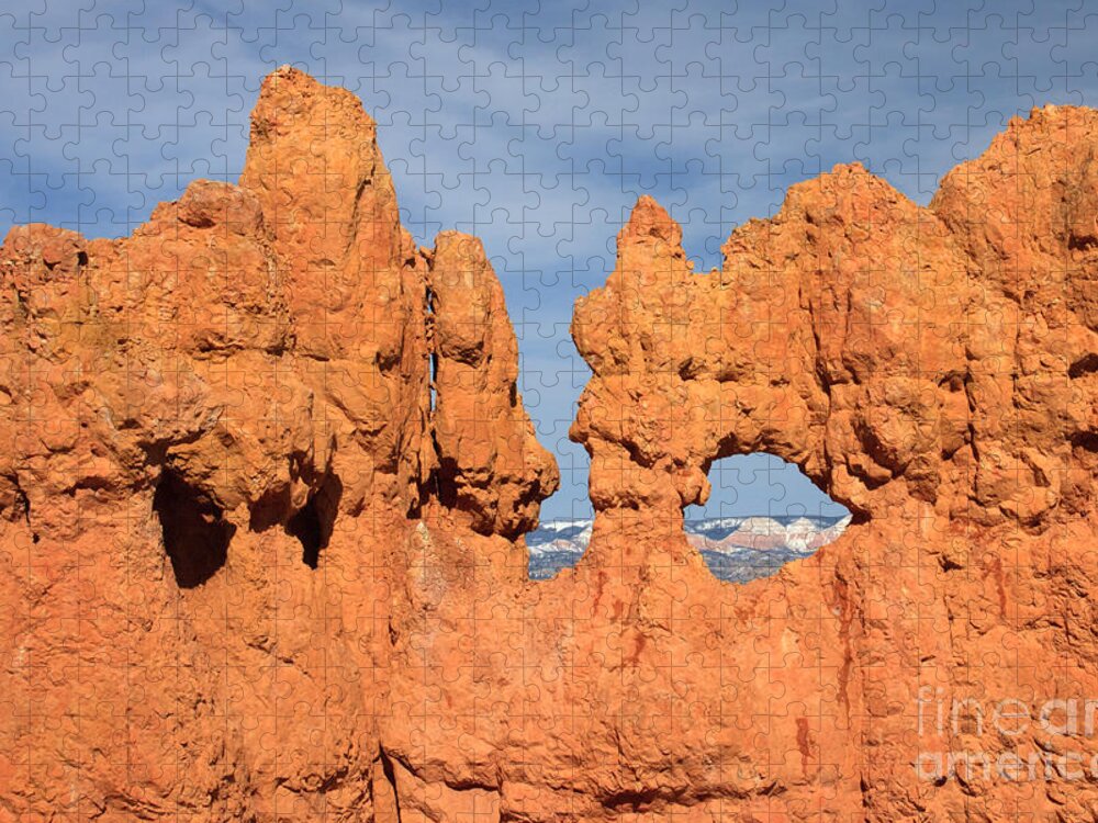 America Jigsaw Puzzle featuring the photograph Bryce Canyon Peephole by Karen Lee Ensley