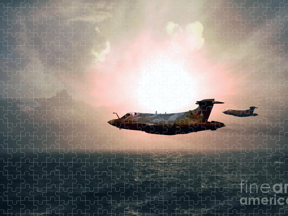 Buccaneer Jigsaw Puzzle featuring the digital art Buccaneers by Airpower Art