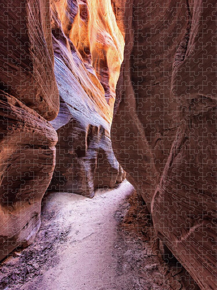 Tranquility Jigsaw Puzzle featuring the photograph Buckskin Gulch Canyon Page Arizona by Daniel Osterkamp